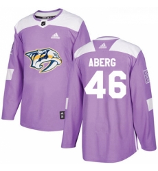 Youth Adidas Nashville Predators 46 Pontus Aberg Authentic Purple Fights Cancer Practice NHL Jersey Youth Adidas Nashville Predators 46 Pontus Aberg Authentic Purple Fights Cancer Practice NHL Jersey