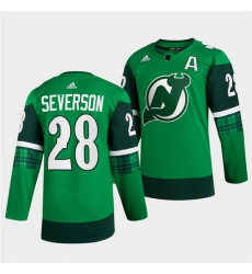 Men New jerseyy Devils 28 Damon Severson Green Warm Up St Patricks Day Stitched jersey Men New jerseyy Devils 28 Damon Severson Green Warm Up St Patricks Day Stitched jersey