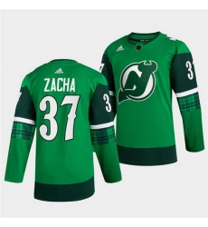 Men New jerseyy Devils 37 Pavel Zacha Green Warm Up St Patricks Day Stitched jersey Men New jerseyy Devils 37 Pavel Zacha Green Warm Up St Patricks Day Stitched jersey