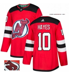 Mens Adidas New Jersey Devils 10 Jimmy Hayes Authentic Red Fashion Gold NHL Jersey Mens Adidas New Jersey Devils 10 Jimmy Hayes Authentic Red Fashion Gold NHL Jersey