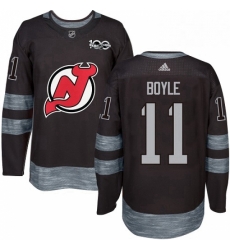 Mens Adidas New Jersey Devils 11 Brian Boyle Authentic Black 1917 2017 100th Anniversary NHL Jersey Mens Adidas New Jersey Devils 11 Brian Boyle Authentic Black 1917 2017 100th Anniversary NHL Jersey