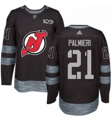 Mens Adidas New Jersey Devils 21 Kyle Palmieri Authentic Black 1917 2017 100th Anniversary NHL Jersey Mens Adidas New Jersey Devils 21 Kyle Palmieri Authentic Black 1917 2017 100th Anniversary NHL Jersey