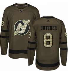 Mens Adidas New Jersey Devils 8 Will Butcher Authentic Green Salute to Service NHL Jersey Mens Adidas New Jersey Devils 8 Will Butcher Authentic Green Salute to Service NHL Jersey