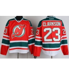 New Jersey Devils 23 David Clarkson Red Green Hockey NHL Jerseys New Jersey Devils 23 David Clarkson Red Green Hockey NHL Jerseys