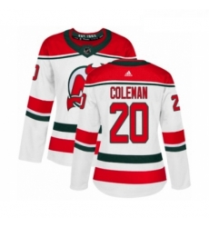 Womens Adidas New Jersey Devils 20 Blake Coleman Authentic White Alternate NHL Jersey Womens Adidas New Jersey Devils 20 Blake Coleman Authentic White Alternate NHL Jersey
