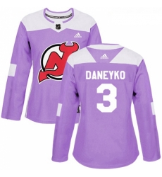 Womens Adidas New Jersey Devils 3 Ken Daneyko Authentic Purple Fights Cancer Practice NHL Jersey Womens Adidas New Jersey Devils 3 Ken Daneyko Authentic Purple Fights Cancer Practice NHL Jersey