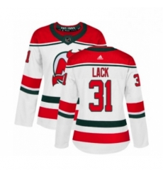 Womens Adidas New Jersey Devils 31 Eddie Lack Authentic White Alternate NHL Jersey Womens Adidas New Jersey Devils 31 Eddie Lack Authentic White Alternate NHL Jersey