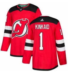 Youth Adidas New Jersey Devils 1 Keith Kinkaid Authentic Red Home NHL Jersey Youth Adidas New Jersey Devils 1 Keith Kinkaid Authentic Red Home NHL Jersey