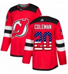 Youth Adidas New Jersey Devils 20 Blake Coleman Authentic Red USA Flag Fashion NHL Jersey Youth Adidas New Jersey Devils 20 Blake Coleman Authentic Red USA Flag Fashion NHL Jersey