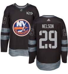Islanders #29 Brock Nelson Black 1917 2017 100th Anniversary Stitched NHL Jersey Islanders #29 Brock Nelson Black 1917 2017 100th Anniversary Stitched NHL Jersey