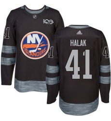 Islanders #41 Jaroslav Halak Black 1917 2017 100th Anniversary Stitched NHL Jersey Islanders #41 Jaroslav Halak Black 1917 2017 100th Anniversary Stitched NHL Jersey