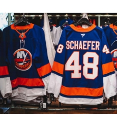 Men New York Islanders Matthew Schaefer #48 Navy 2024 25 Stitched Hockey Jersey