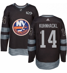 Mens Adidas New York Islanders 14 Tom Kuhnhackl Authentic Black 1917 2017 100th Anniversary NHL Jersey Mens Adidas New York Islanders 14 Tom Kuhnhackl Authentic Black 1917 2017 100th Anniversary NHL Jersey