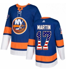Mens Adidas New York Islanders 17 Matt Martin Authentic Royal Blue USA Flag Fashion NHL Jersey Mens Adidas New York Islanders 17 Matt Martin Authentic Royal Blue USA Flag Fashion NHL Jersey