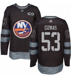 Mens Adidas New York Islanders 53 Casey Cizikas Authentic Black 1917 2017 100th Anniversary NHL Jersey Mens Adidas New York Islanders 53 Casey Cizikas Authentic Black 1917 2017 100th Anniversary NHL Jersey