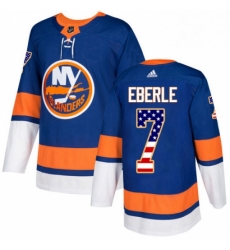 Mens Adidas New York Islanders 7 Jordan Eberle Authentic Royal Blue USA Flag Fashion NHL Jersey Mens Adidas New York Islanders 7 Jordan Eberle Authentic Royal Blue USA Flag Fashion NHL Jersey