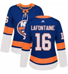 Womens Adidas New York Islanders 16 Pat LaFontaine Premier Royal Blue Home NHL Jersey Womens Adidas New York Islanders 16 Pat LaFontaine Premier Royal Blue Home NHL Jersey