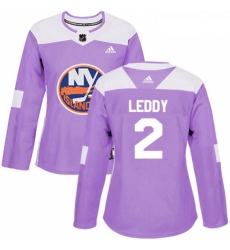 Womens Adidas New York Islanders 2 Nick Leddy Authentic Purple Fights Cancer Practice NHL Jersey Womens Adidas New York Islanders 2 Nick Leddy Authentic Purple Fights Cancer Practice NHL Jersey