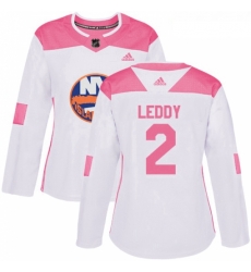Womens Adidas New York Islanders 2 Nick Leddy Authentic WhitePink Fashion NHL Jersey Womens Adidas New York Islanders 2 Nick Leddy Authentic WhitePink Fashion NHL Jersey