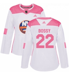 Womens Adidas New York Islanders 22 Mike Bossy Authentic WhitePink Fashion NHL Jersey Womens Adidas New York Islanders 22 Mike Bossy Authentic WhitePink Fashion NHL Jersey