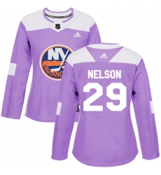 Womens Adidas New York Islanders 29 Brock Nelson Authentic Purple Fights Cancer Practice NHL Jersey Womens Adidas New York Islanders 29 Brock Nelson Authentic Purple Fights Cancer Practice NHL Jersey