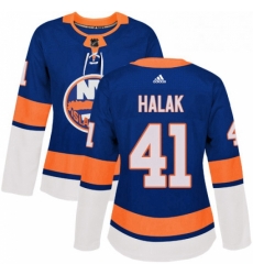 Womens Adidas New York Islanders 41 Jaroslav Halak Premier Royal Blue Home NHL Jersey Womens Adidas New York Islanders 41 Jaroslav Halak Premier Royal Blue Home NHL Jersey