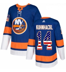 Youth Adidas New York Islanders 14 Tom Kuhnhackl Authentic Royal Blue USA Flag Fashion NHL Jersey Youth Adidas New York Islanders 14 Tom Kuhnhackl Authentic Royal Blue USA Flag Fashion NHL Jersey