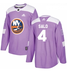 Youth Adidas New York Islanders 4 Robin Salo Authentic Purple Fights Cancer Practice NHL Jersey Youth Adidas New York Islanders 4 Robin Salo Authentic Purple Fights Cancer Practice NHL Jersey