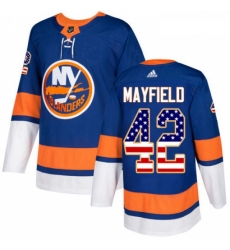 Youth Adidas New York Islanders 42 Scott Mayfield Authentic Royal Blue USA Flag Fashion NHL Jersey Youth Adidas New York Islanders 42 Scott Mayfield Authentic Royal Blue USA Flag Fashion NHL Jersey