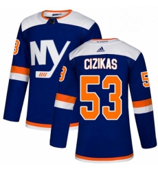 Youth Adidas New York Islanders 53 Casey Cizikas Premier Blue Alternate NHL Jersey Youth Adidas New York Islanders 53 Casey Cizikas Premier Blue Alternate NHL Jersey