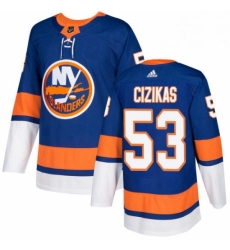 Youth Adidas New York Islanders 53 Casey Cizikas Premier Royal Blue Home NHL Jersey Youth Adidas New York Islanders 53 Casey Cizikas Premier Royal Blue Home NHL Jersey