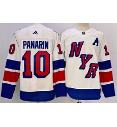 Men New York Rangers 10 Artemi Panarin White 2023 2024 Stadium Series Stitched Jersey Men New York Rangers 10 Artemi Panarin White 2023 2024 Stadium Series Stitched Jersey