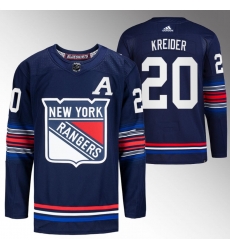 Men New York Rangers 20 Chris Kreider Navy Stitched Jersey Men New York Rangers 20 Chris Kreider Navy Stitched Jersey