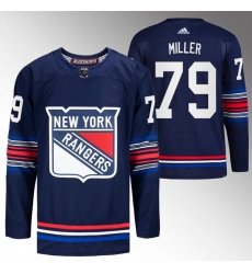 Men New York Rangers 79 K 27Andre Miller Navy Stitched Jersey Men New York Rangers 79 K 27Andre Miller Navy Stitched Jersey