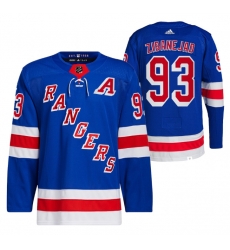 Men New York Rangers 93 Mika Zibanejad Blue Stitched Jersey Men New York Rangers 93 Mika Zibanejad Blue Stitched Jersey