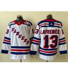 Men New York Rangers Alexis Lafreniere 13 White 2020 21 Reverse Retro Alternate NHL Jersey Men New York Rangers Alexis Lafreniere 13 White 2020 21 Reverse Retro Alternate NHL Jersey