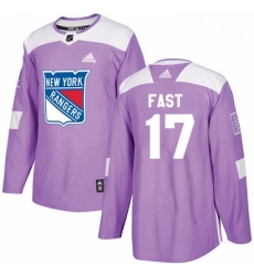 Mens Adidas New York Rangers 17 Jesper Fast Authentic Purple Fights Cancer Practice NHL Jersey Mens Adidas New York Rangers 17 Jesper Fast Authentic Purple Fights Cancer Practice NHL Jersey