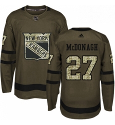 Mens Adidas New York Rangers 27 Ryan McDonagh Premier Green Salute to Service NHL Jersey Mens Adidas New York Rangers 27 Ryan McDonagh Premier Green Salute to Service NHL Jersey