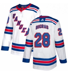Mens Adidas New York Rangers 28 Chris Bigras Authentic White Away NHL Jersey Mens Adidas New York Rangers 28 Chris Bigras Authentic White Away NHL Jersey