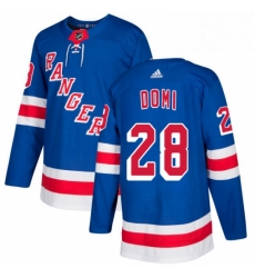 Mens Adidas New York Rangers 28 Tie Domi Premier Royal Blue Home NHL Jersey Mens Adidas New York Rangers 28 Tie Domi Premier Royal Blue Home NHL Jersey