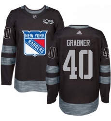 Mens Adidas New York Rangers 40 Michael Grabner Authentic Black 1917 2017 100th Anniversary NHL Jersey Mens Adidas New York Rangers 40 Michael Grabner Authentic Black 1917 2017 100th Anniversary NHL Jersey