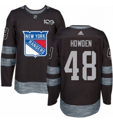 Mens Adidas New York Rangers 48 Brett Howden Authentic Black 1917 2017 100th Anniversary NHL Jersey Mens Adidas New York Rangers 48 Brett Howden Authentic Black 1917 2017 100th Anniversary NHL Jersey