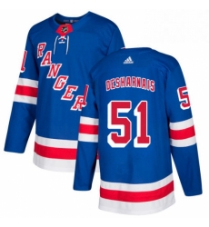 Mens Adidas New York Rangers 51 David Desharnais Authentic Royal Blue Home NHL Jersey Mens Adidas New York Rangers 51 David Desharnais Authentic Royal Blue Home NHL Jersey