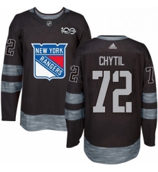 Mens Adidas New York Rangers 72 Filip Chytil Premier Black 1917 2017 100th Anniversary NHL Jersey Mens Adidas New York Rangers 72 Filip Chytil Premier Black 1917 2017 100th Anniversary NHL Jersey