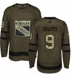 Mens Adidas New York Rangers 9 Adam Graves Premier Green Salute to Service NHL Jersey Mens Adidas New York Rangers 9 Adam Graves Premier Green Salute to Service NHL Jersey