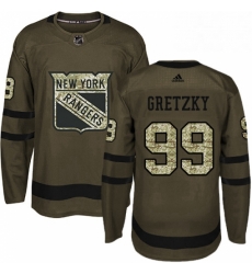 Mens Adidas New York Rangers 99 Wayne Gretzky Authentic Green Salute to Service NHL Jersey Mens Adidas New York Rangers 99 Wayne Gretzky Authentic Green Salute to Service NHL Jersey