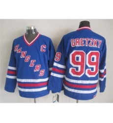 NHL New York Rangers #99 Wayne Gretzky blue jerseys(New vintage retro) NHL New York Rangers #99 Wayne Gretzky blue jerseys(New vintage retro)