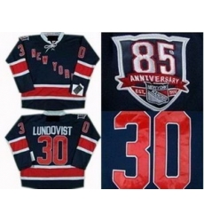 NY Rangers 30 H.Lundqvist jerseys 85TH jersey DK blue NY Rangers 30 H.Lundqvist jerseys 85TH jersey DK blue