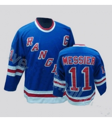 New York Rangers 11 Mark Messier Blue CCM Throwback Jersey New York Rangers 11 Mark Messier Blue CCM Throwback Jersey