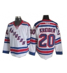 New York Rangers #20 Chris Kreider White NHL Jersey New York Rangers #20 Chris Kreider White NHL Jersey